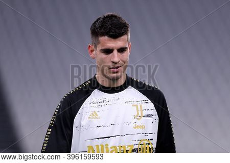 Torino, Italy. 21th November 2020. Alvaro Morata  Of Juventus Fc During The Serie A Match  Between J