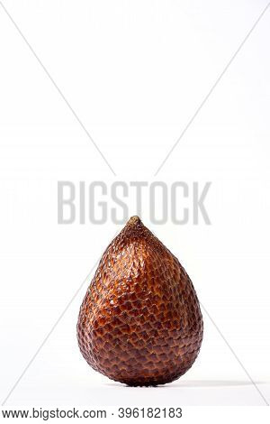 Salak Fruit Isolated On White Background. Salak Fruit, Salacca Zalacca, Snake Fruit Isolated On The 