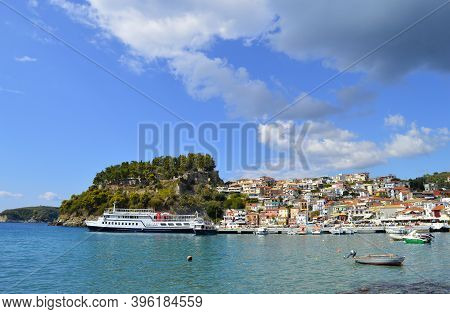 Paxos Harbour, Greece - October 01, 2017 : Paxos A Small Island South Of Corfu A Greek Island In The