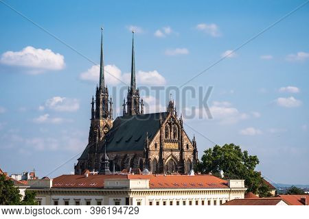 Cathedral Of Saint Peter And Paul Or Katedrala Svateho Petra A Pavla In Brno, Moravia, Czech Republi