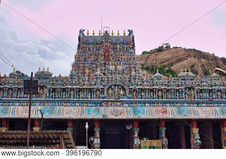 Madurai, India - November 02, 2018: Thiruparankundram Murugan Temple Or Subramanya Swamy Temple Is A