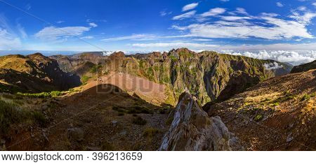Pico do Arierio and Pico Ruivo - Madeira Portugal - travel background