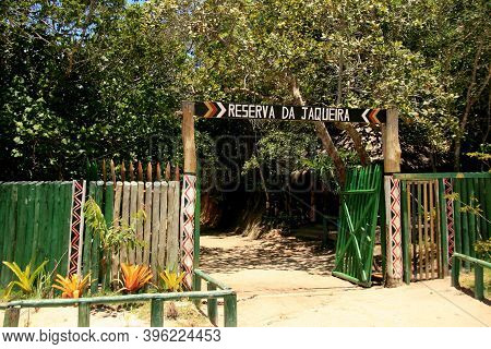 Salvador, Bahia / Brazil -porto Seguro, Bahia / Brazil - February 16, 2009: Entrance Gate To The Ind