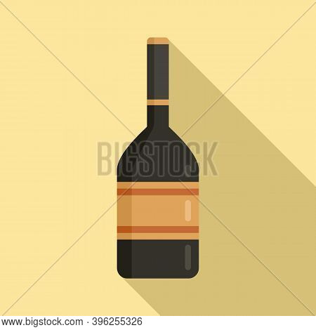 Duty Free Alcohol Icon. Flat Illustration Of Duty Free Alcohol Vector Icon For Web Design