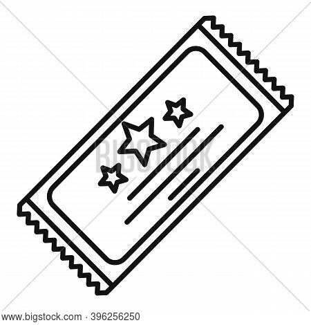 Duty Free Chocolate Icon. Outline Duty Free Chocolate Vector Icon For Web Design Isolated On White B