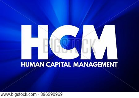 Hcm - Human Capital Management Acronym, Business Concept Background