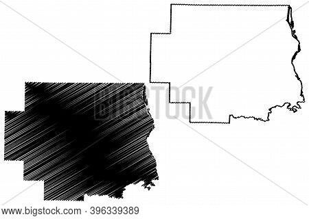 Lincoln County, Missouri (u.s. County, United States Of America, Usa, U.s., Us) Map Vector Illustrat