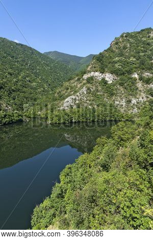 Summer Ladscape Of Krichim Reservoir At Rhodopes Mountain, Plovdiv Region, Bulgaria