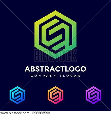 Blu Color Unique Letter Cf Logo Design Vector Template. Friendly Funny Abc Typeface. Characters Intr