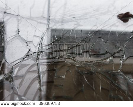 Glass Breakage Of A Glass Pane