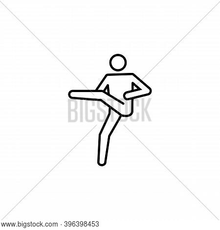 Mae Geri, Karate Line Icon. Signs And Symbols Can Be Used For Web, Logo, Mobile App, Ui, Ux