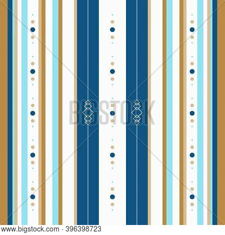 Seamless Ethnic Pattern With Geometric Shapes