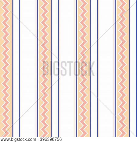 Seamless Ethnic Pattern With Geometric Shapes