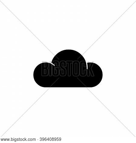 Cloud Icon Vector. Simple Flat Symbol. Weather Icon. Stock Vector Illustration Isolated On White Bac