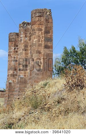 Ruins Of Wall In Ahlat