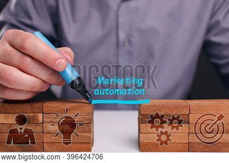 Planning Marketing Strategy. Business, Technology, Internet And Network Concept. Young Businessman S