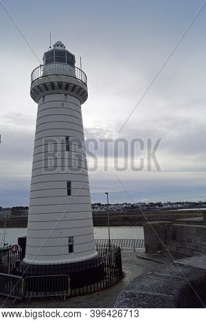 The Lighthouse At The Entrance To The Port Of Donaghadee Was The First Irish Lighthouse To Be Conver