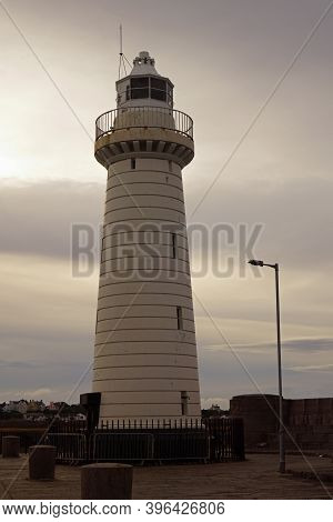 The Lighthouse At The Entrance To The Port Of Donaghadee Was The First Irish Lighthouse To Be Conver