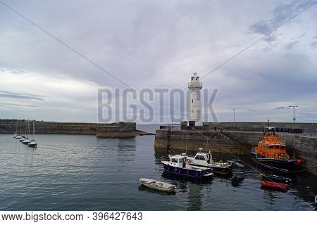 The Lighthouse At The Entrance To The Port Of Donaghadee Was The First Irish Lighthouse To Be Conver