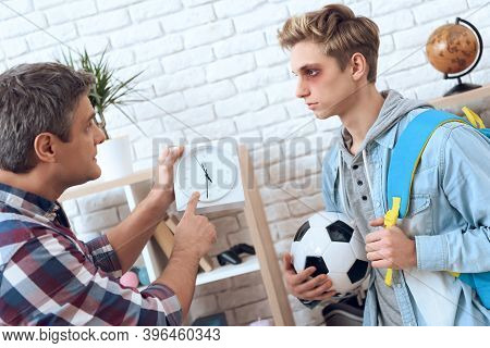 Troubled Teenager Came Back From Soccer Game With Bruise Shiner.