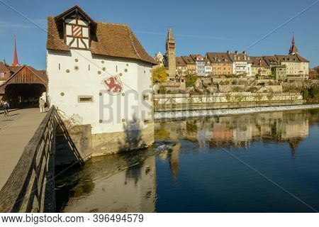 The Historical Town Of Bremgarten On