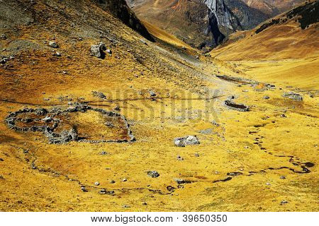 Alpine landskab i Cordiliera Huayhuash, Gennemlæsning, Sydamerika