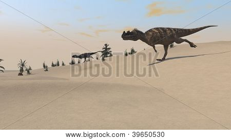 lovecké majungasaurus