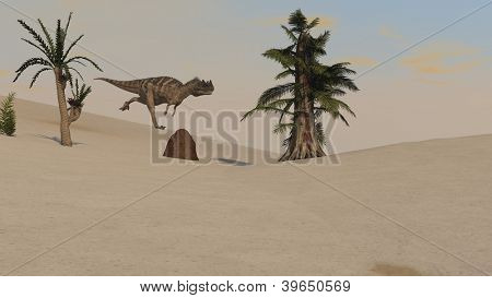 běh majungasaurus