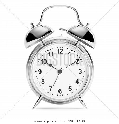 Alarm Clock On White