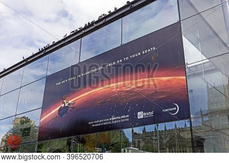Bristol, Uk - June 22, 2017: A Poster Advertsing The Planerariun At The At-bristol Science Centre