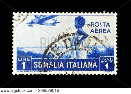 Somalia, Italian Administration  - Circa 1936 : Cancelled Postage Tamp Printed By  Somalia, Italian 