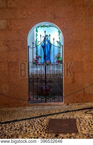 Our Lady Of The Immaculate Patron Of The City. Cefalu. Italy. Sicily.