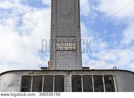 Bristol, Uk - June 22, 2017: Detail Of The Fairbairn Steam Crane On The Harbourside
