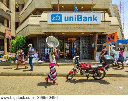 Accra,republic Of Ghana - April 30,2018:bank 