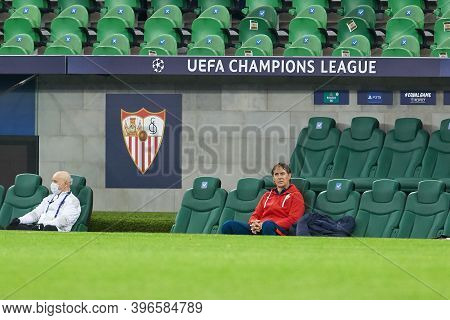 Krasnodar, Russia - November 24, 2020: Julen Lopetegui Head Coach Of Sevilla Fc During The Uefa Cham