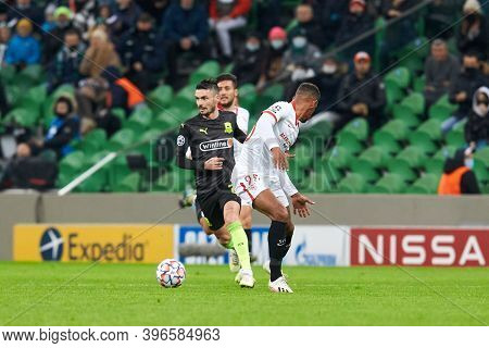 Krasnodar, Russia - November 24, 2020: Remy Cabella Of Fc Krasnodar In Action During The Uefa Champi