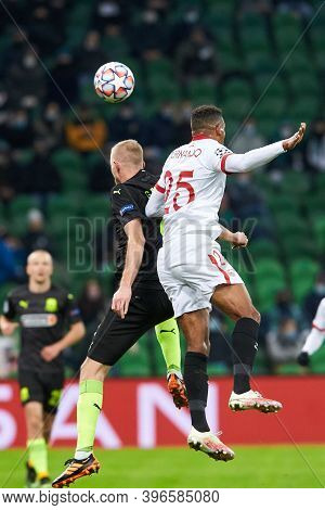 Krasnodar, Russia - November 24, 2020: Fernando Reges Of Sevilla Fc Battle For The Ball During The U
