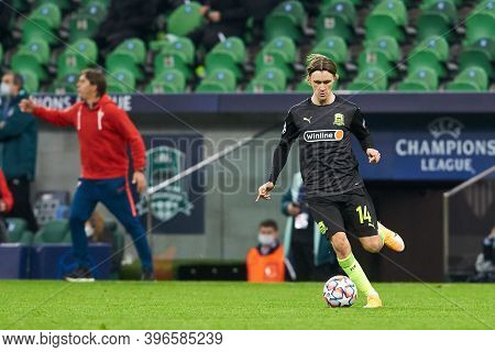 Krasnodar, Russia - November 24, 2020: Kristoffer Olsson Of Fc Krasnodar In Action During The Uefa C