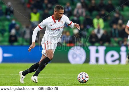 Krasnodar, Russia - November 24, 2020: Fernando Reges Of Sevilla Fc In Action During The Uefa Champi