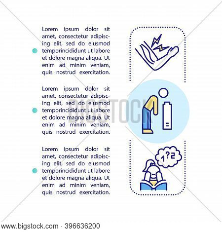 Cfs Symptoms Concept Icon With Text. Chronic Fatigue Syndrome Treatment. Helping With Health Problem
