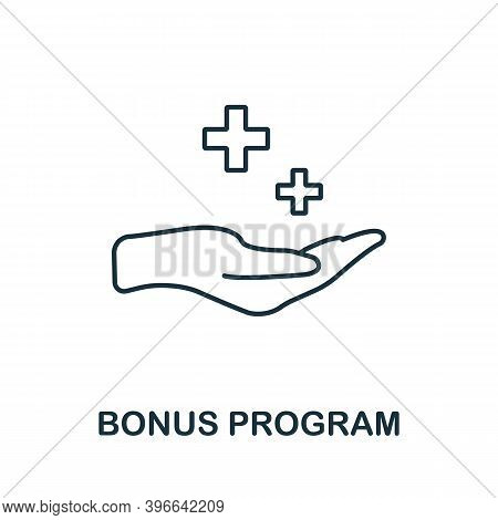 Bonus Program Icon. Simple Line Element From Affiliate Marketing Collection. Thin Bonus Program Icon