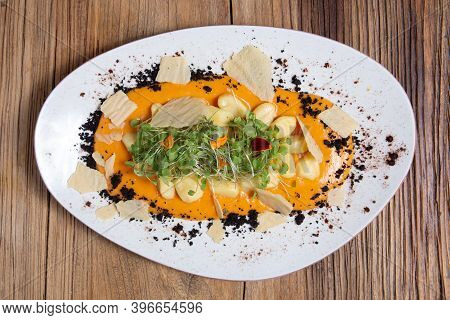 Eggless Lenten Potato Gnocci Tomato Garlic Sauce