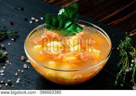 Kalakeitto Finnish Fish Soup With Salmon, Cream And Potatoes, Salmon Soup