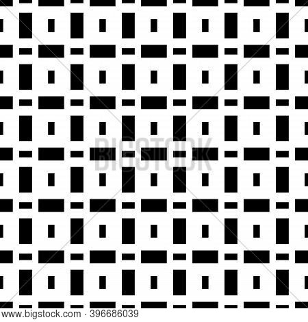 Seamless Pattern. Blocks Illustration. Rectangles Ornament. Tiles Wallpaper. Ethnic Motif. Bricks Ba