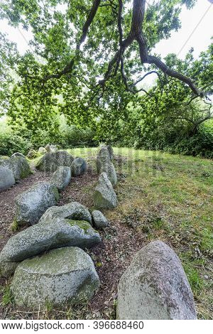 Megalithic Grave Near Village Of Luetow In Usedom