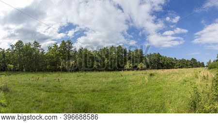 Rural Polder Landscape At The Baltic Sea In Usedom, Germany