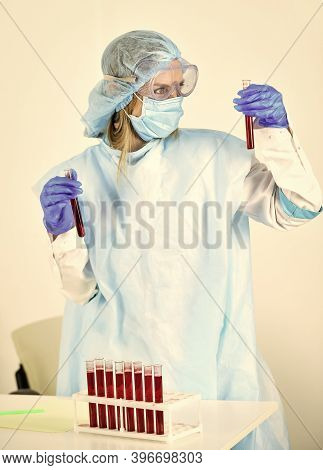 Detection Of Virus. Experimental Treatment Concept. Laboratory Testing Respiratory Coronavirus Disea