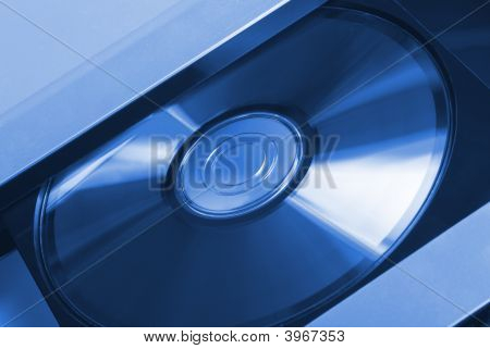 Computern bricka blå färg