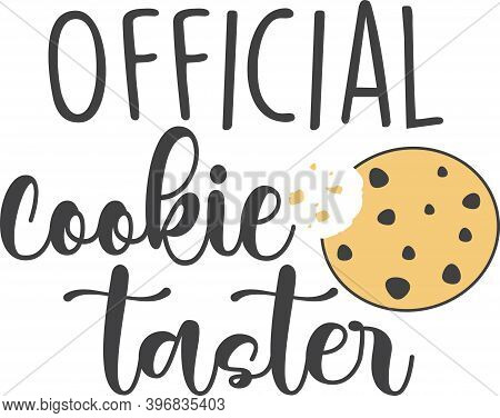 Official Cookie Taster On The White Background. Vector Illustration