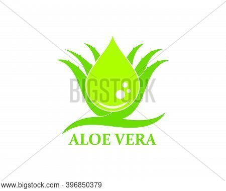 Aloevera Logo Icon Vector Illustration Design